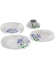 Foto Aparelho de Jantar Quadrado de Porcelana 42 Peças - Euro Home Agapanthus