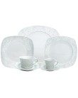 Foto Aparelho de Jantar Quadrado de Porcelana 46 Peças - Wolff 1005