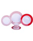 Foto Aparelho de Jantar Redondo de Porcelana 20 Peças - Kenya Bricks