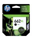 Foto Cartucho Preto HP 662XL CZ105AB