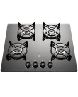 Foto Cooktop Electrolux 4 Bocas Acendimento Superautomático GC60V