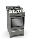 Foto Fogão de Piso Brastemp Clean 4 Bocas Acendimento Automático Inox BF050BR