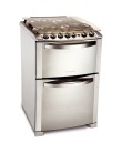 Fogão de Piso Electrolux Celebrate 4 Bocas Inox 56DTX Foto Fogão de Piso Electrolux Celebrate 4 Bocas Inox 56DTX