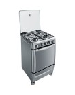 Fogão de Piso GE 4 Bocas Inox Imagination Grill Inox Foto Fogão de Piso GE 4 Bocas Inox Imagination Grill Inox