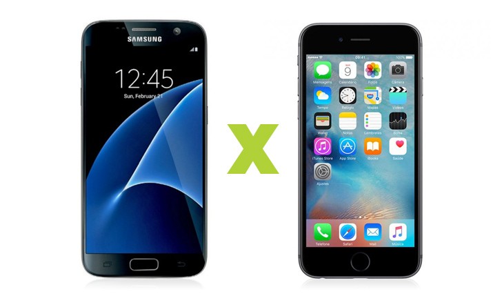 Galaxy S7 vs iPhone 6S Galaxy S7 vs iPhone 6S