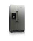 Foto Geladeira Brastemp Frost Free Side by Side 658 Litros Dispenser de Água Externo Inox BRS70GR
