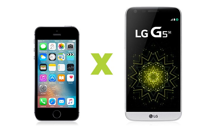 iPhone SE vs LG G5 SE iPhone SE vs LG G5 SE