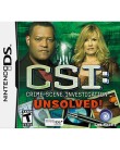 Foto Jogo CSI Unsolved Ubisoft Nintendo DS