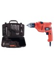 Kit Furadeira Impacto 3/8 500 W BLACK & DECKER - KR505 Foto Kit Furadeira Impacto 3/8 500 W BLACK & DECKER - KR505