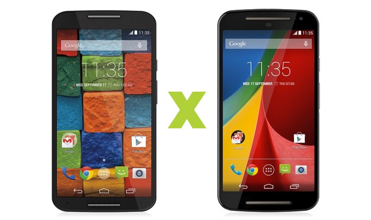 Moto X vs Moto G Moto X vs Moto G