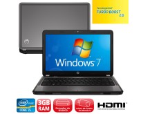Notebook HP Pavilion LED 14" 3 GB 500 GB Intel Core i5 2410M Windows 7 Home Basic G4-1160BR