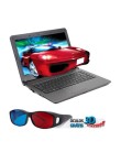 Foto Notebook Positivo LCD 14" 4 GB 500 GB Intel Pentium Dual Core T4500 Windows 7 Home Basic 3455 3D
