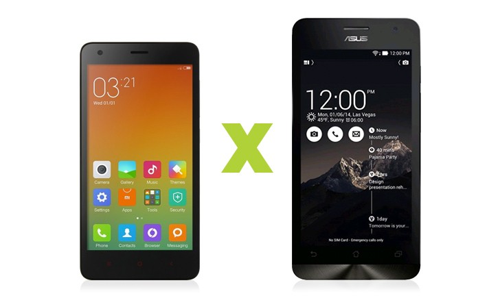 Redmi 2 vs Zenfone 5 Redmi 2 vs Zenfone 5