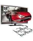Foto TV LED 32" Smart TV LG Cinema 3D 3D Full HD 4 HDMI Conversor Digital Integrado 32LW5700