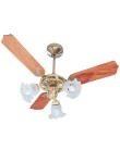 Foto Ventilador de Teto Loren Sid Diplomata Diamante Dourado M2 3 Pás