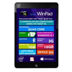 Tablet DL Eletrônicos 16GB TFT 7,8" Windows 8.1 Winpad