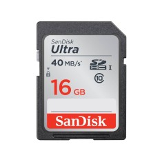 Cartão de Memória SDHC SanDisk Ultra 16 GB SDSDUN-016G-G46
