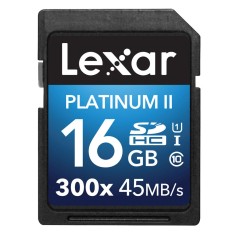 Cartão de Memória SDHC Lexar 16 GB Platinum II LSD16GBBNL300