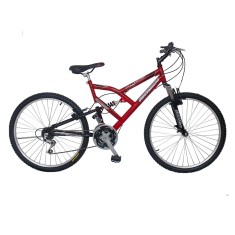 Bicicleta Mountain Bike South Bike 18 Marchas Aro 26 Suspensão Full Suspension Freio V-Brake