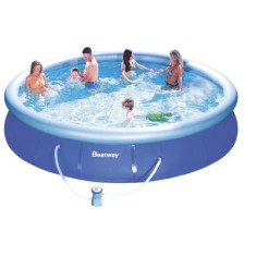 Piscina Inflável 10.000 l Redonda Bestway Fast Set