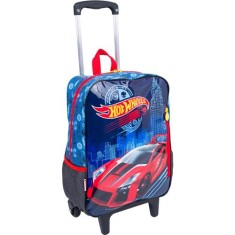 Mochila com Rodinhas Escolar Sestini Hot Wheels 16M G 63860