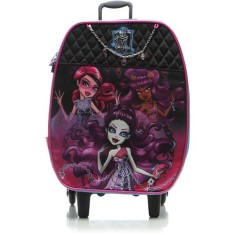 Mochila com Rodinhas Escolar Sestini Monster High 16Y01