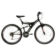 Bicicleta Mountain Bike Track & Bikes 18 Marchas Aro 26 Suspensão Full Suspension Freio V-Brake TB 300