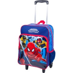 Mochila com Rodinhas Escolar Sestini Spiderman 16M Plus G 63980