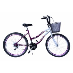 Bicicleta Dalannio Bike 18 Marchas Aro 26 Freio V-Brake Beach