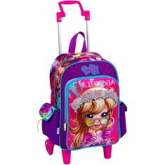 Mochila com Rodinhas Escolar Sestini Polly Pocket Polly 16Y M 64071
