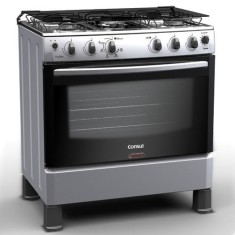 Fogão de Piso Consul Facilite Timer 6 Bocas Acendimento Automático Acabamento Inox CF576BR