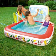 Piscina Inflável 121 l Quadrada Bestway Escola Divertida 52184