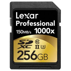 Cartão de Memória SDXC Lexar Professional 256 GB LSD256CRBNA1000
