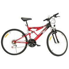 Bicicleta Mountain Bike Monark 21 Marchas Aro 26 Suspensão Full Suspension Freio V-Brake Plus