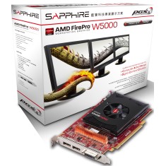 Placa de Video ATI FirePro W5000 DVI 2 GB GDDR5 256 Bits Sapphire 31004-32-41R