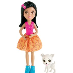 Boneca Polly Lea com Cachorrinho Mattel