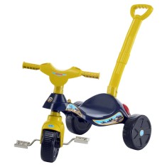 Triciclo com Pedal Biemme Smile Polícia Rodoviária com Empurrador