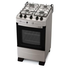Fogão de Piso Mueller 4 Bocas Acendimento Automático Acabamento Inox Benissimo