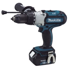Furadeira Impacto Concreto Metal Madeira 1/2 Funciona à Bateria 18 V - Makita BHP451RFE