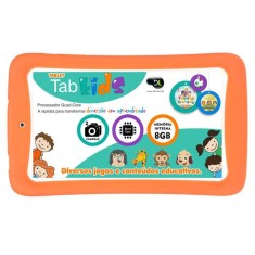 Tablet DL Eletrônicos 8GB LCD 7" Android 4.4 (Kit Kat) Tab Kids