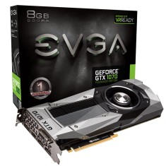 Placa de Video NVIDIA GeForce GTX 1070 8 GB GDDR5 256 Bits EVGA 08G-P4-6170-KR