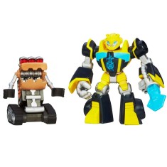 Boneco Transformers Bumblebee Scrapmaster Playskool Heroes A7278 - Hasbro
