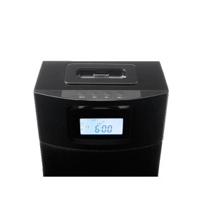Dock Station com Caixa de Som Integrada Cygnett Controle Remoto Unison Black Tower