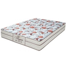 Colchão Casal Molas Ensacadas/Pocket Espuma Probel D26 Vegas Floral Mel 138 x 22 x 188 cm