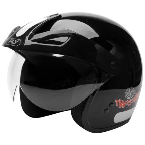 Capacete Fly Twister Aberto Fecho de engate rápido Viseira Antirrisco