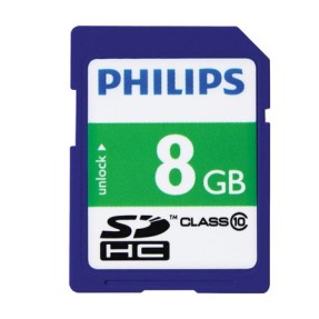 Cartão de Memória Micro SDHC com Adaptador Philips 8 GB 8 GB CL10