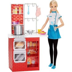 Boneca Barbie Quero Ser Chef de Massas Mattel