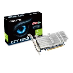 Placa de Video NVIDIA GeForce GT 610 1 GB DDR3 64 Bits Gigabyte GV-N610SL-1GI