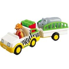 Boneco Caminhão Safari com Rinoceronte Playmobil 6743 - Sunny