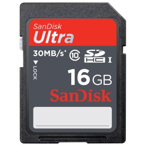 Cartão de Memória SDHC-I SanDisk Ultra 16 GB SDSDU-016G